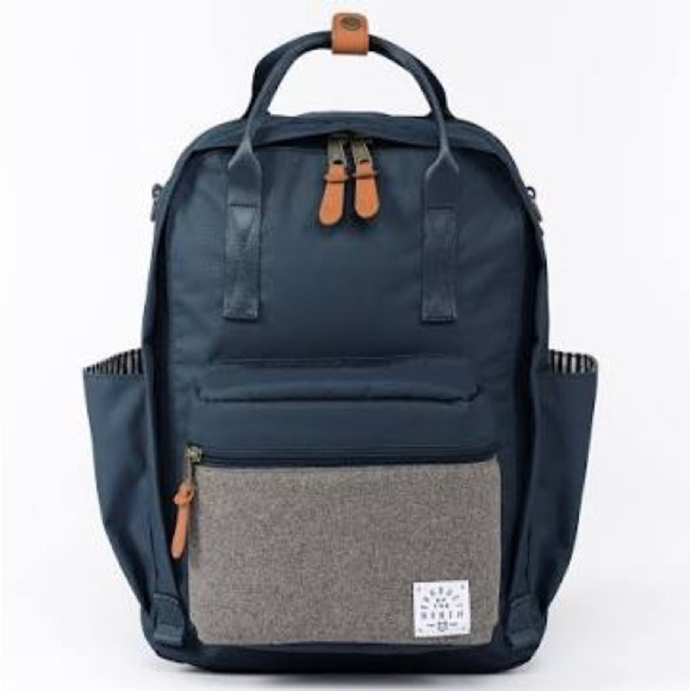 Product of the North Elkin Navy and Gray Diaper Bag